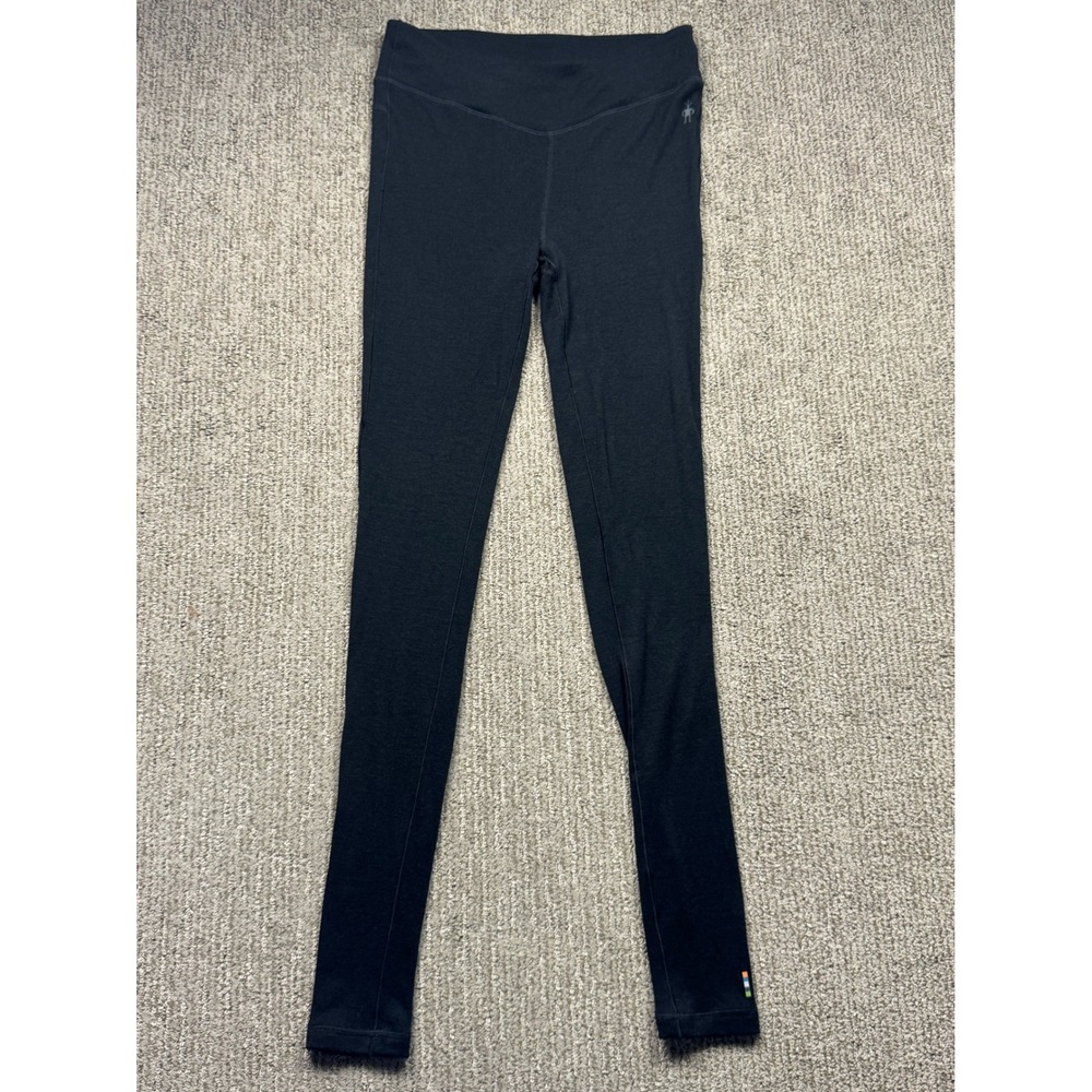 Smartwool Classic Thermal Merino Base Layer Bottom Womens M Legging Pant Black